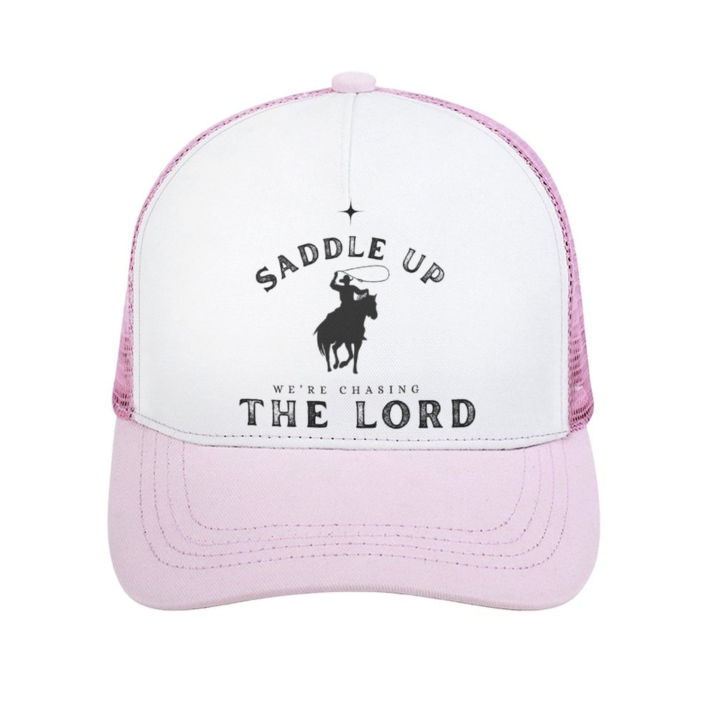 Saddle Up We’re Chasing The Lord Trucker Hat