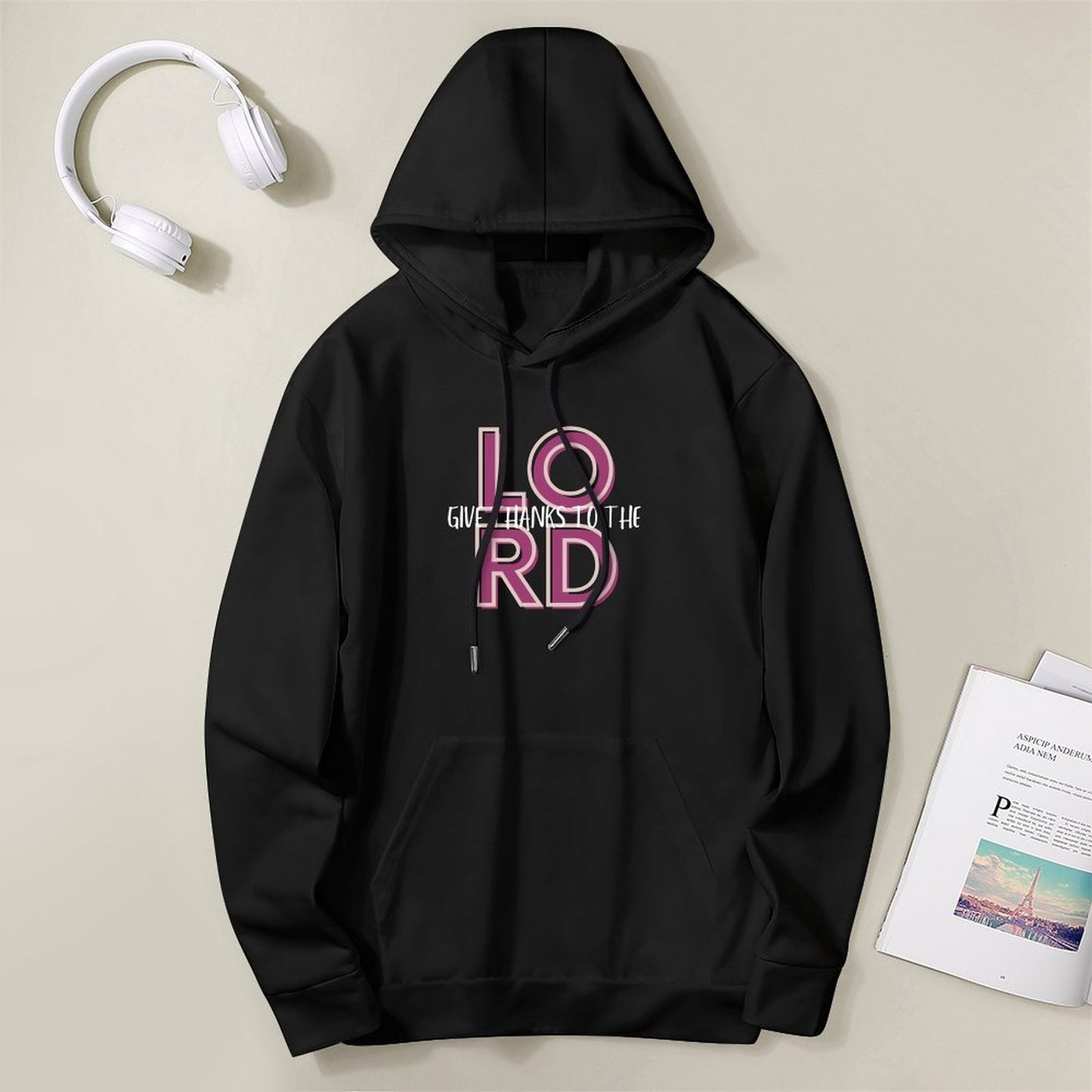 Give Thanks To The Lord Women's Customize Hoodie with Pocket